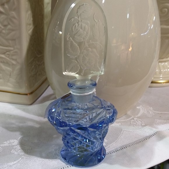 Bohemian Crystal Perfume Bottle - Picture 1 of 7